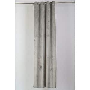 Draperie Oliva, inele, 140 x 260 cm, semiopac, gri deschis