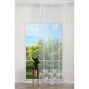 Perdea Petal, rejansa, 140 x 260 cm, alb