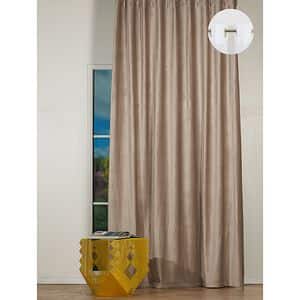 Draperie Adige, inele, 140 x 260 cm, semiopac, maro