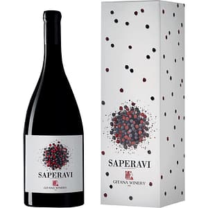 Vin rosu sec Gitana Saperavi Gift Box, 1.5L