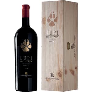Vin rosu sec Gitana Lupi Wood Gift Box, 5L