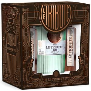 Set Gin Le Tribute, 0.7L + Apa tonica, 2x 0.2L