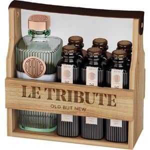 Set Gin Le Tribute, 0.7L + Apa tonica, 6x 0.2L