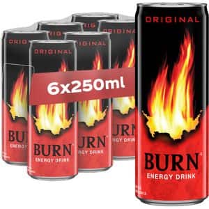 Bautura energizanta BURN Original bax 0.25L x 6 doze