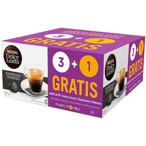 Capsule cafea NESCAFE Espresso Intenso, compatibile Dolce Gusto, 64 capsule, 448g