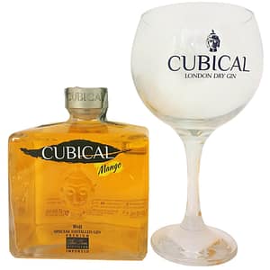Set Gin Cubical Mango By Botanic, 0.7L + pahar