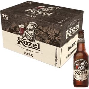 Bere neagra Kozel Dark bax 0.33L x 24 sticle