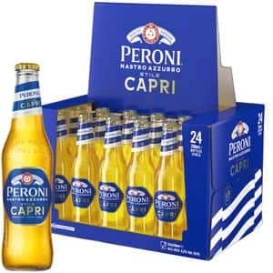 Bere blonda Peroni Nastro Azzurro Capri bax 0.33L x 24 sticle 