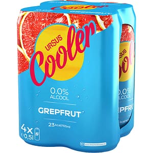 Bere cu arome Ursus Cooler Grapefruit bax 0.5L x 4 doze