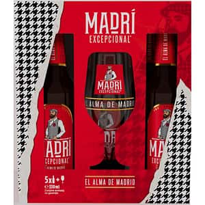Bere blonda Madri bax 0.33L x 5 sticle + pahar