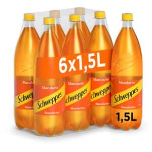 Bautura racoritoare carbogazoasa SCHWEPPES Mandarin bax 1.5L x 6 sticle