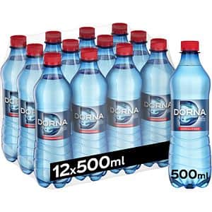Apa minerala naturala carbogazificata DORNA bax 0.5L x 12 sticle