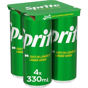 Bautura racoritoare carbogazoasa SPRITE bax 0.33L x 4 doze