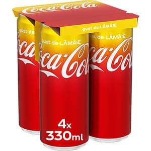 Bautura racoritoare carbogazoasa COCA-COLA Lamaie bax 0.33L x 4 doze