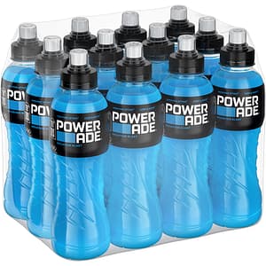 Bautura energizanta PowerAde Mountain Blast bax 0.5L x 12 sticle