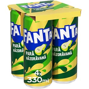 Bautura racoritoare carbogazoasa FANTA Pere bax 0.33L x 4 doze