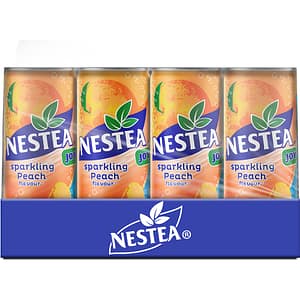 Bautura racoritoare carbogazoasa NESTEA Joy Piersica bax 0.33L x 12 doze