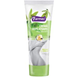 Crema depilatoare FARMEC piele delicata, Vanilie, 150ml