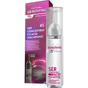 Ser pentru fata GEROVITAL H3 Evolution Acid Hialuronic 6%, 10ml