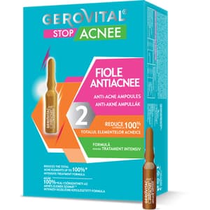 Fiole antiacnee GEROVITAL Stop Acnee, 10buc x 2ml