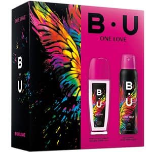 Set ingrijire corp B.U One love: Parfum pentru corp, 75ml + Deodorant spray, 150ml