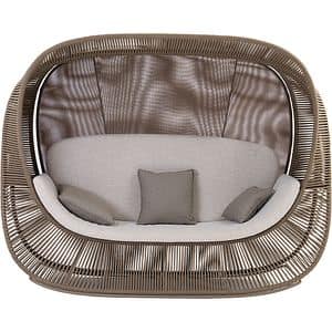 Pat gradina Belvedere, aluminiu, 255 x 116.1 x 200 cm, taupe