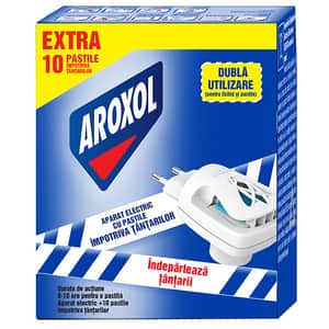 Aparat electric anti-tantari AROXOL + 10 pastile