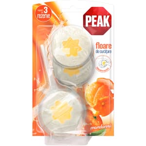 Odorizant toaleta PEAK Floare de curatare Mandarina, 3 x 45g