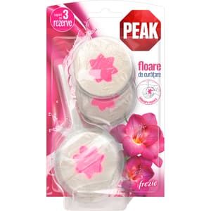 Odorizant toaleta PEAK Floare de curatare Frezie, 3 x 45g