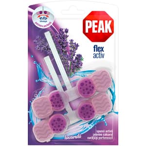 Odorizant toaleta PEAK Flex Activ Lavanda, 2 x 48g