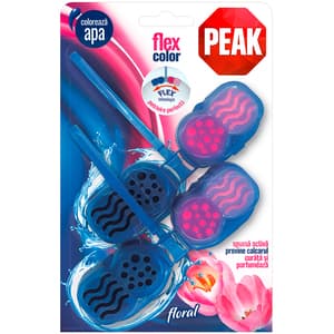 Odorizant toaleta PEAK Flex Color Floral, 2 x 48g