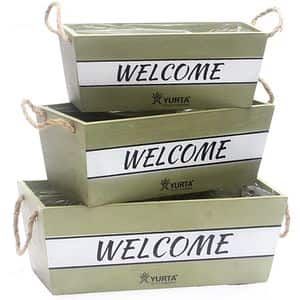 Set ladite YURTA Welcome, lemn, 3 buc