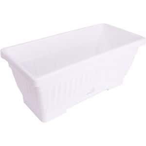 Jardiniera Verbena, plastic, 40 x 19.7 x 17.3 cm, alb