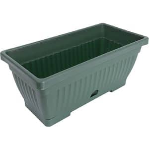 Jardiniera Verbena, plastic, 40 x 19.7 x 17.3 cm, verde