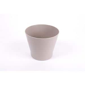 Ghiveci flori HARPLAST Zinnia, plastic, D 14.5 cm, gri