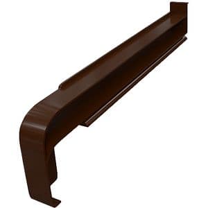 Capac glaf exterior SMART RAL 8003, PVC, 16.5 cm, maro deschis