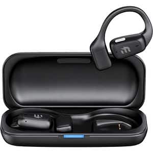 Casti E-BODA True Sound Awareness, True Wireless, Bluetooth, Open-ear, Microfon, negru