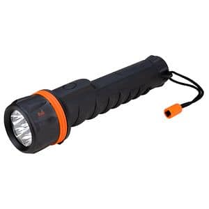 Lanterna cu protectie cauciuc, 3 LED-uri