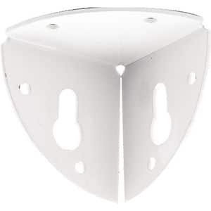 Coltar fixare mobila, 37 x 37 mm, alb 