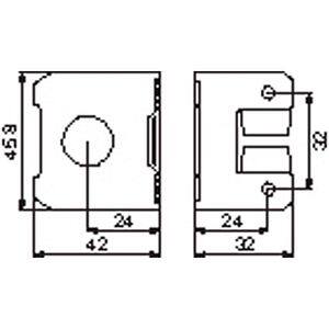 Coltar suspendare mobilier, alb, 2 bucati 