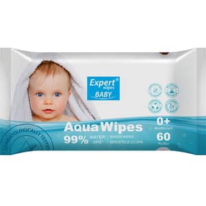 Servetele umede EXPERT WIPES Baby Aqua, 60 buc