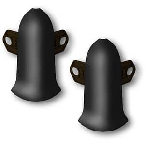 Coltar exterior KN59, PVC, 5.9 x 2 cm, 2 bucati, negru