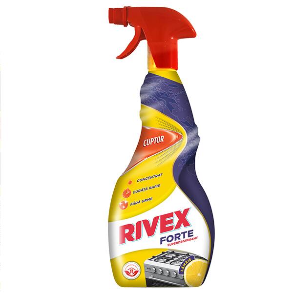 Spray degresant pentru cuptoare RIVEX Forte Lamaie, 750ml