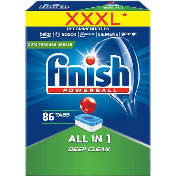 Detergent Vase Pentru Masina De Spalat Vase Finish All In One 86 Tablete