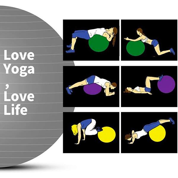 Minge gimnastica PROGRESSIVE GYM-BALL-65, 65 cm, gri
