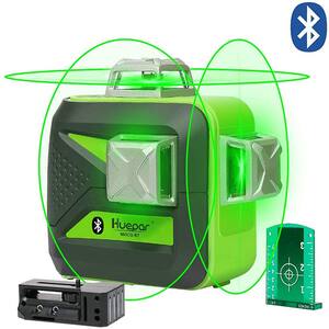 Nivela cu laser HUEPAR 603CG-BT, raza 40m, negru-verde