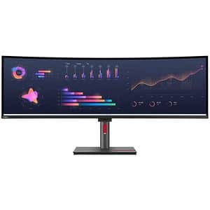 Monitor curbat WLED IPS LENOVO ThinkVision P49w-30, 49", Dual QHD, 60Hz, boxe, negru