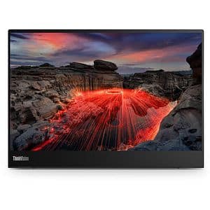 Monitor LED IPS LENOVO ThinkVision M14t Gen 2, 14", Touch, 2.2K, 60 Hz, negru