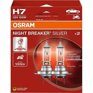 Bec auto OSRAM Night Breaker Silver, 55W, 12V, H7, 2buc