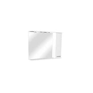 Oglinda baie cu dulapior Sanitop Easy 1D, 90 x 16 x  73 cm, iluminare LED
